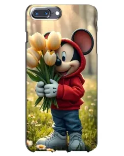 Чехол для iPhone 7 Plus с картинкой «Микки с тюльпанами»
