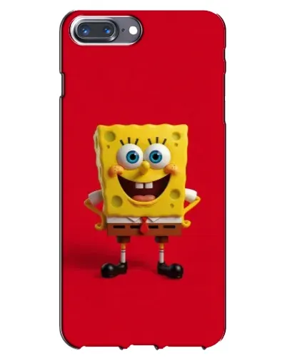 Чехол для iPhone 7 Plus с картинкой «Спанч Боб на красном»