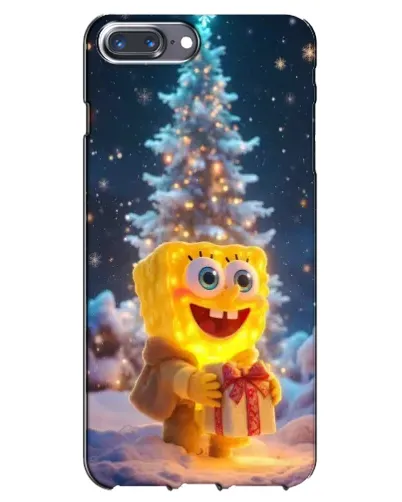 Чехол для iPhone 7 Plus с картинкой «Рождественский Спанч Боб»