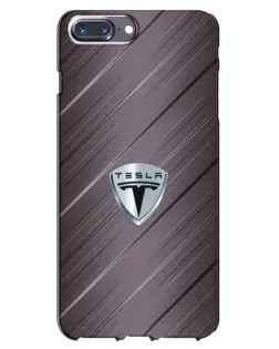 Чохол для iPhone 7 Plus з картинкою «Металева текстура Tesla»