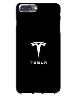 Чохол для iPhone 7 Plus з картинкою «Tesla White Logo»