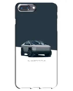 Чохол для iPhone 7 Plus з картинкою «Сріблястий Cybertruck Tesla»