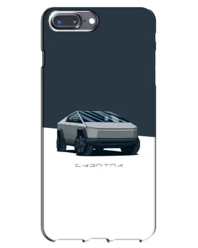 Чохол для iPhone 7 Plus з картинкою «Сріблястий Cybertruck Tesla»