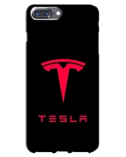 Чохол для iPhone 7 Plus з картинкою «Tesla Red Logo»