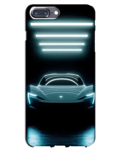 Чохол для iPhone 7 Plus з картинкою «Tesla в неоні»