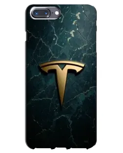 Чохол для iPhone 7 Plus з картинкою «Мармурова Tesla Gold»
