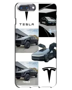 Чохол для iPhone 7 Plus з картинкою «Колаж Cybertruck Tesla»