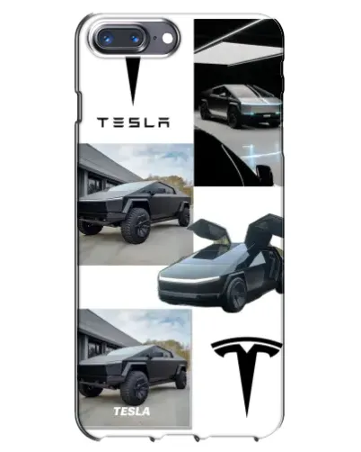 Чохол для iPhone 7 Plus з картинкою «Колаж Cybertruck Tesla»