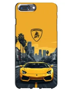 Чехол для iPhone 7 Plus с картинкой «Желтый Lamborghini город» Чехол для iPhone 7 Plus с картинкой «Желтый Lamborghini город»