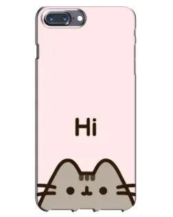 Чехол для iPhone 7 Plus с картинкой «Пушин говорит Hi»