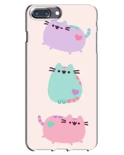 Чехол для iPhone 7 Plus с картинкой «Pusheen трио»