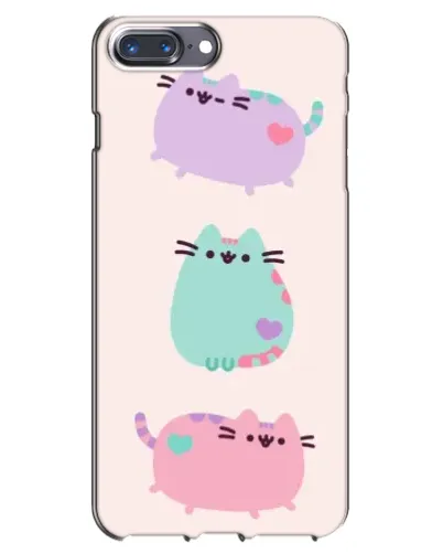 Чехол для iPhone 7 Plus с картинкой «Pusheen трио»