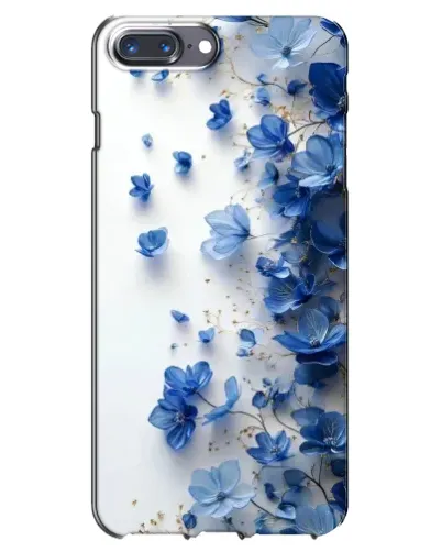 Чохол для iPhone 7 Plus з картинкою «Блакитний квітковий каскад»