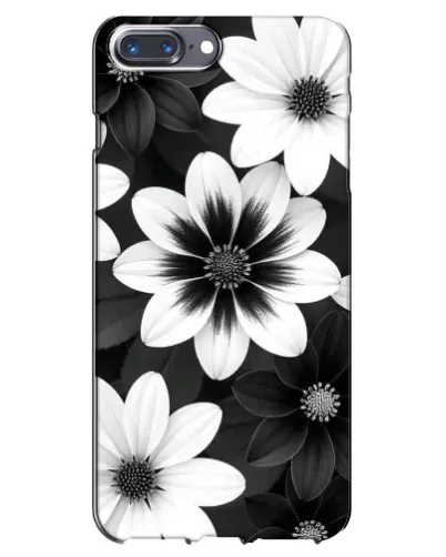 Чохол для iPhone 7 Plus з картинкою «Монохромні айстри»