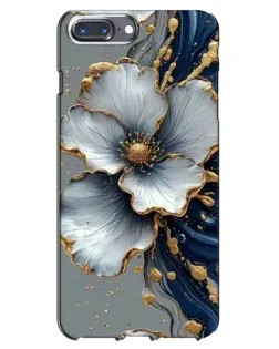 Чохол для iPhone 7 Plus з картинкою «Біла квітка та золотий флюїд» Чохол для iPhone 7 Plus з картинкою «Біла квітка та золотий флюїд»