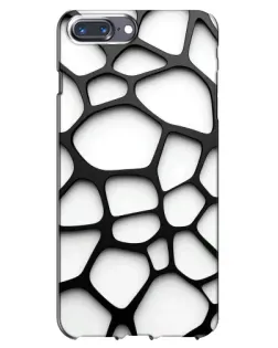 Чехол для iPhone 7 Plus с картинкой «Белая объемная сетка»