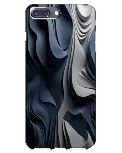 Чехол для iPhone 7 Plus с картинкой «Объемные синие складки»