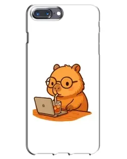 Чохол для iPhone 7 Plus з картинкою «Капібара з ноутбуком» Чохол для iPhone 7 Plus з картинкою «Капібара з ноутбуком»