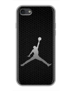 Чехол для iPhone 7 с картинкой «Jordan Dark Carbon» Чехол для iPhone 7 с картинкой «Jordan Dark Carbon»