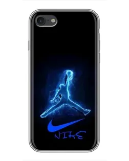 Чехол для iPhone 7 с картинкой «Jordan Neon Blue» Чехол для iPhone 7 с картинкой «Jordan Neon Blue»