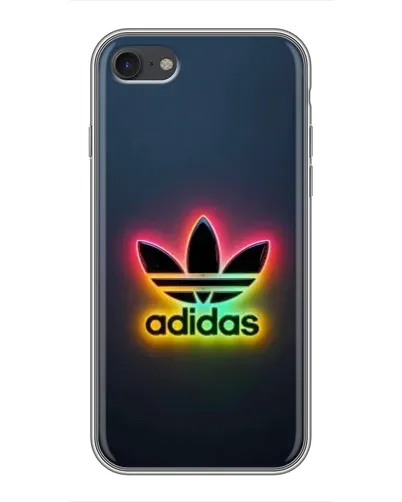 Чехол для iPhone 7 с картинкой «Неоновый Adidas»