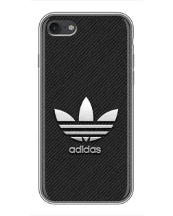 Чехол для iPhone 7 с картинкой «Adidas Карбоновая текстура»