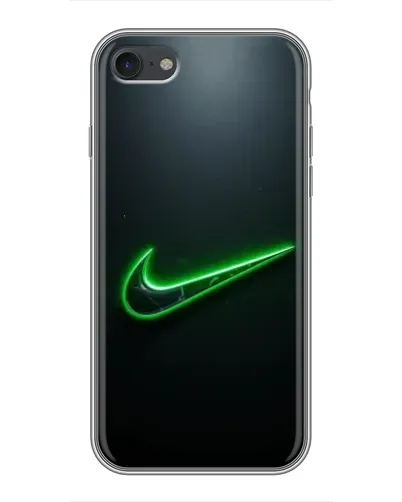 Чехол для iPhone 7 с картинкой «Неоновый контур Nike»