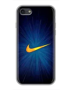 Чехол для iPhone 7 с картинкой «Синий пульс Nike» Чехол для iPhone 7 с картинкой «Синий пульс Nike»