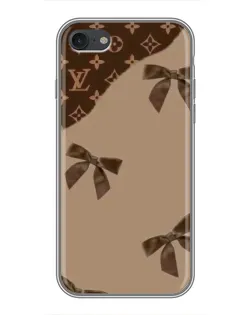Чехол для iPhone 7 с картинкой «LV — кофейный атлас»
