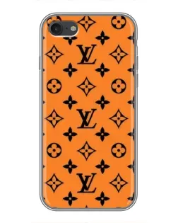 Чехол для iPhone 7 с картинкой «Оранжевый стиль LV»
