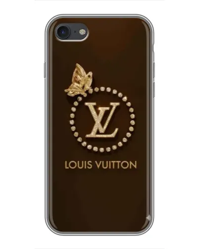 Чехол для iPhone 7 с картинкой «LV — золотая печать»