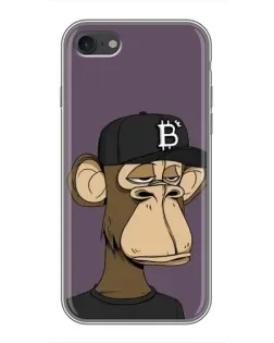 Чохол для iPhone 7 з картинкою «Bored Ape в кепці»