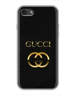 Чохол для iPhone 7 з картинкою «Золотий логотип Gucci»