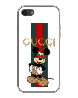 Чохол для iPhone 7 з картинкою «Міккі Маус Gucci — смуги»
