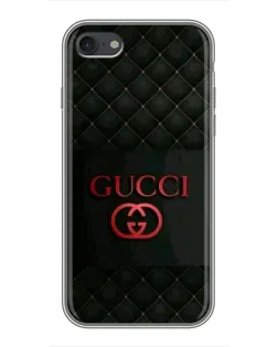 Чохол для iPhone 7 з картинкою «Gucci — стьобаний чорний»