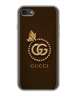 Чохол для iPhone 7 з картинкою «Gucci — золотий метелик»