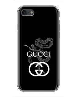 Чохол для iPhone 7 з картинкою «Gucci — срібна змія»
