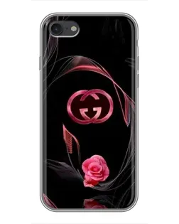 Чохол для iPhone 7 з картинкою «Gucci — неонова троянда»
