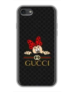 Чохол для iPhone 7 з картинкою «Мінні Маус Gucci — чорний»