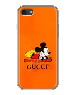 Чохол для iPhone 7 з картинкою «Міккі Маус Gucci — помаранч»