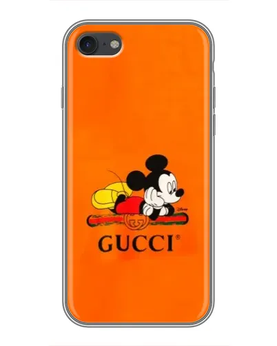 Чехол для iPhone 7 с картинкой «Микки Маус Gucci — оранж» Чехол для iPhone 7 с картинкой «Микки Маус Gucci — оранж»