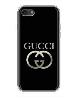 Чохол для iPhone 7 з картинкою «Gucci — золото на чорному»