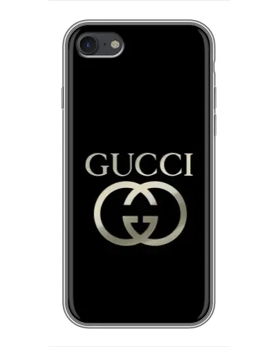 Чехол для iPhone 7 с картинкой «Gucci — золото на черном» Чехол для iPhone 7 с картинкой «Gucci — золото на черном»