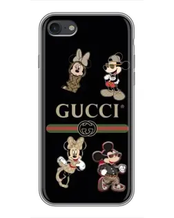 Чохол для iPhone 7 з картинкою «Gucci — герої Disney та монограма»