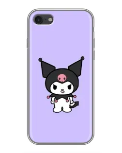 Чехол для iPhone 7 с картинкой «Kuromi — нежный фиолетовый»