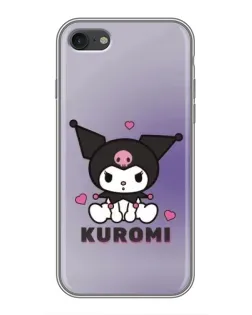 Чехол для iPhone 7 с картинкой «Kuromi — фиолетовый арт»