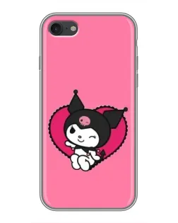 Чехол для iPhone 7 с картинкой «Kuromi — любовь в сердце»