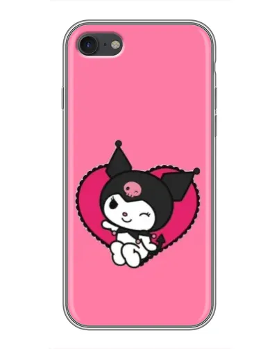 Чехол для iPhone 7 с картинкой «Kuromi — любовь в сердце»