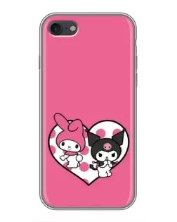 Чехол для iPhone 7 с картинкой «Kuromi и My Melody»