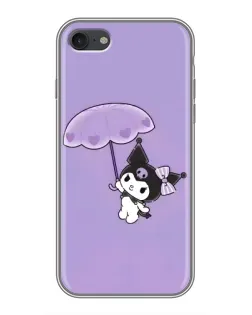 Чехол для iPhone 7 с картинкой «Kuromi с зонтиком»